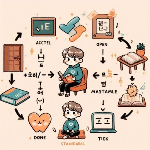Ngữ Pháp V + -게 되다 Tiếng Hàn: Diễn Tả Sự Thay Đổi Khách Quan (Được/Bị/Trở Nên) 1 Infographic ngữ pháp tiếng Hàn: Phân biệt cấu trúc diễn tả trạng thái (V 아/어/여 있다) và kết quả (V 게 되다)