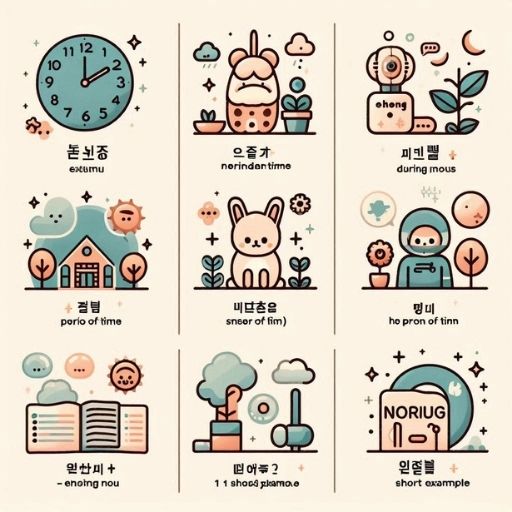 Cấu trúc N 동안 tiếng Hàn chỉ khoảng thời gian
