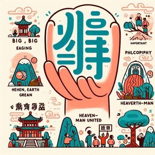 Chữ Đại (大 / Dà) trong Tiếng Hán: Hình Tượng Con Người Đến Ý Nghĩa Vĩ Đại, Triết Lý 1 Chữ Đại (大 / Dà) trong Tiếng Hán