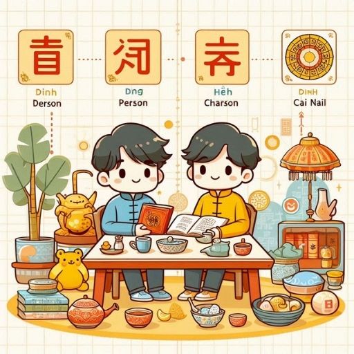 Chữ Đinh (丁 / Dīng) Tiếng Hán