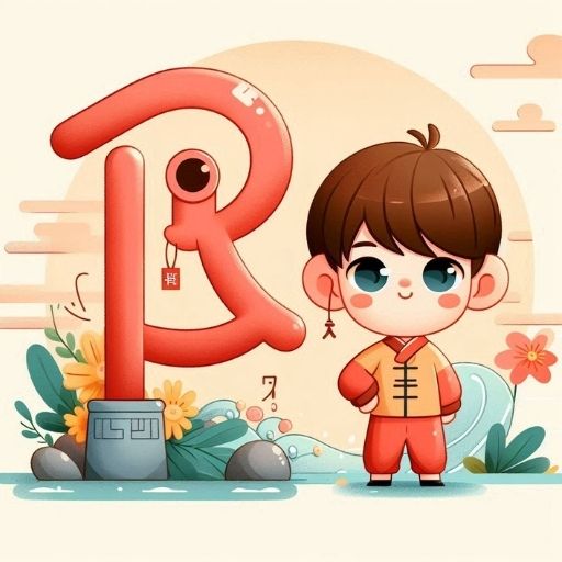 Hình ảnh minh họa Chữ Nhi (兒/儿 / Ér) trong Tiếng Hán