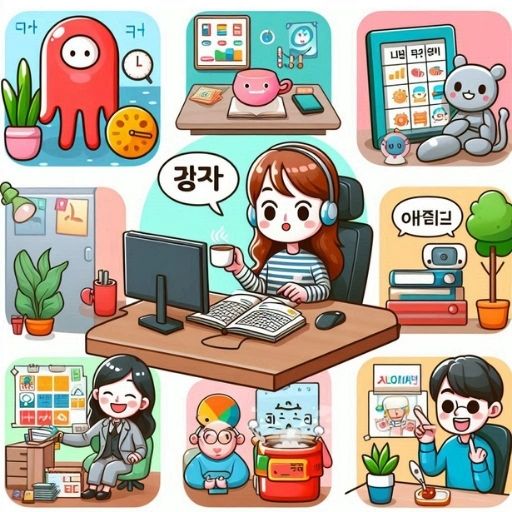 Hình ảnh minh họa Từ Vựng Tiếng Hàn Về Công Việc Hàng Ngày & Môi Trường Công Sở