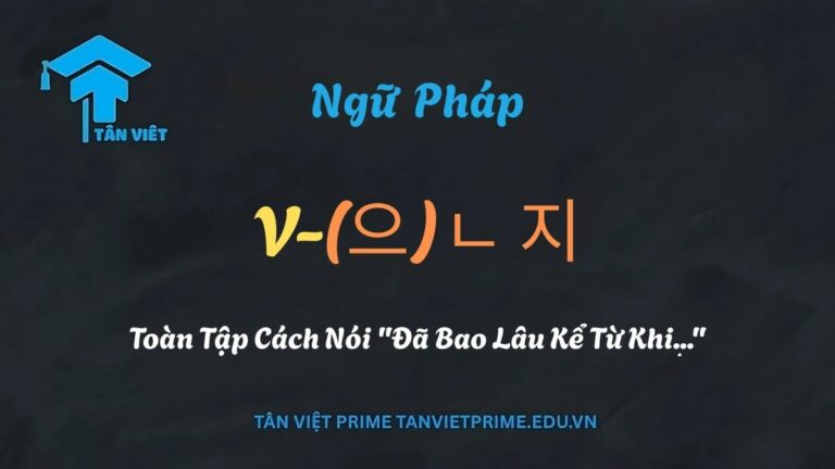 Ngữ Pháp V-(으)ㄴ 지: Toàn Tập Cách Nói “Đã Bao Lâu Kể Từ Khi…”