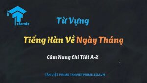 Hình ảnh lịch đại diện cho bài viết từ vựng tiếng Hàn về ngày tháng