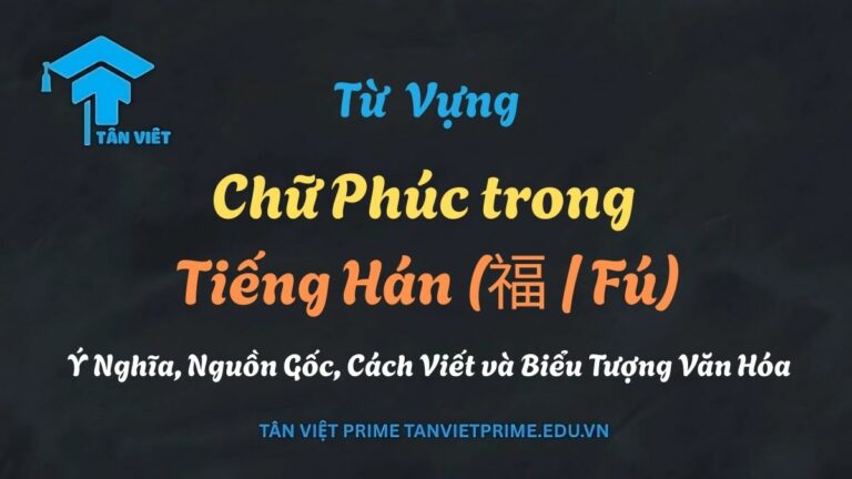 Chữ Phúc trong Tiếng Hán (福 / Fú): Ý Nghĩa, Nguồn Gốc, Cách Viết và Biểu Tượng Văn Hóa
