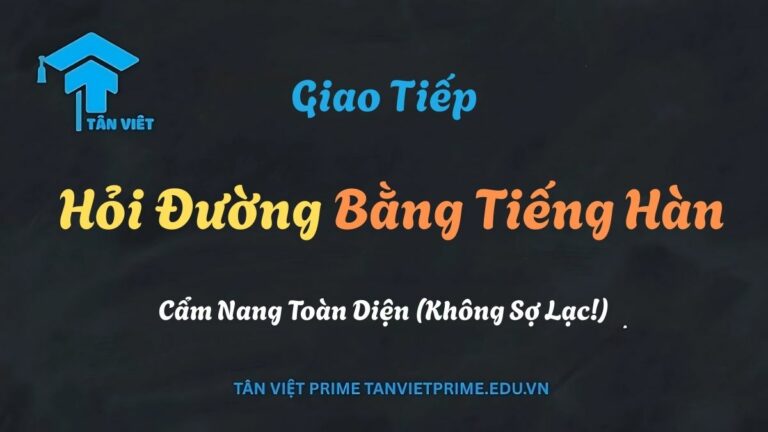 Hỏi Đường Bằng Tiếng Hàn: Cẩm Nang Toàn Diện (Không Sợ Lạc!)