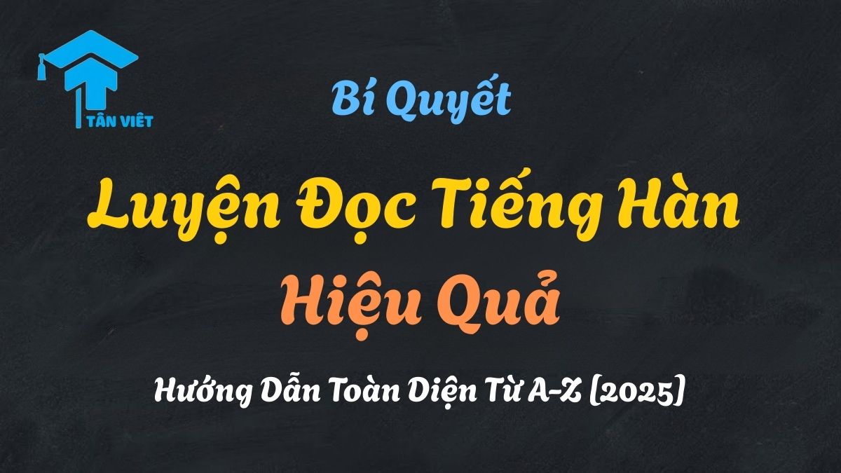Phương pháp luyện đọc tiếng Hàn dành cho người mới bắt đầu qua hình ảnh một cuốn sách tiếng Hàn.