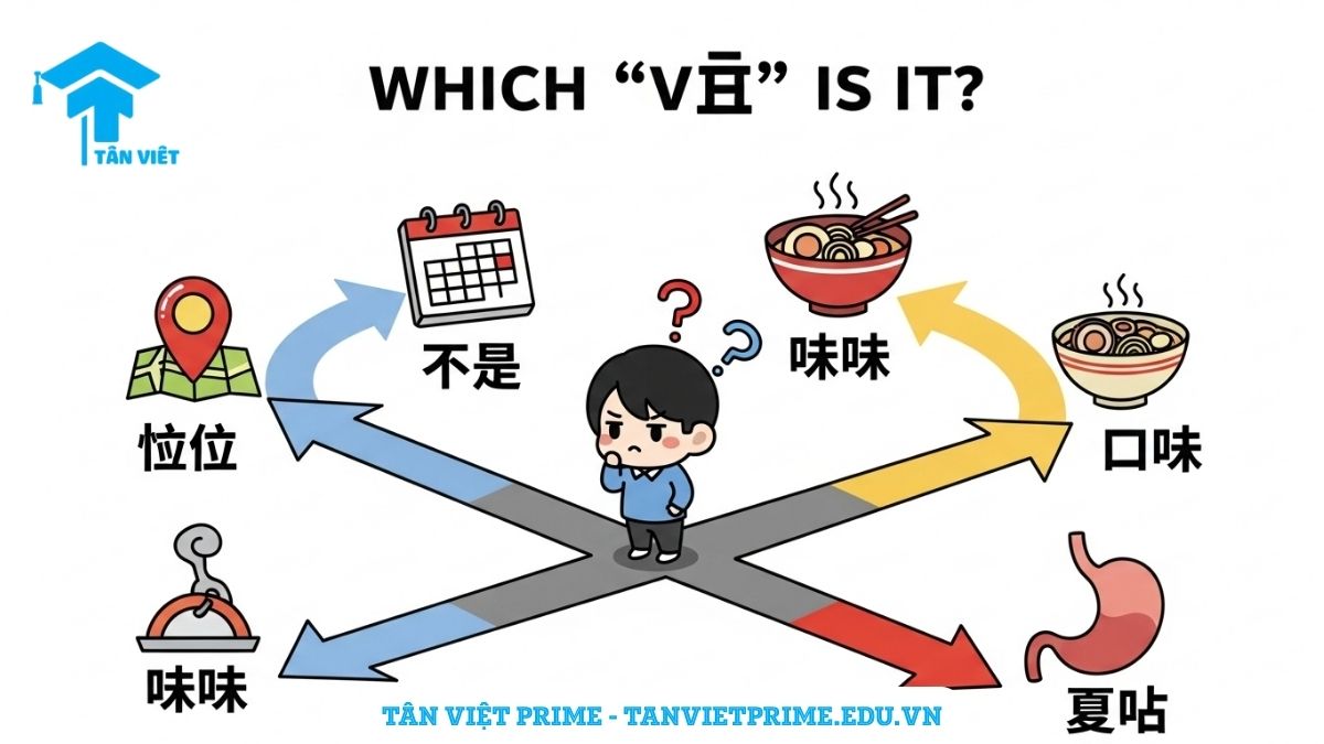 Chữ Vị trong Tiếng Hán (位 / Wèi): Toàn Tập Ý Nghĩa, Cách Dùng & Phân Biệt A-Z 3 Sơ đồ giải thích các ý nghĩa của chữ Vị (位), mô tả 4 bối cảnh sử dụng: vị trí, địa vị, chỗ ngồi, và lượng từ chỉ người để làm rõ cách ứng dụng đa dạng của chữ Hán này trong giao tiếp.