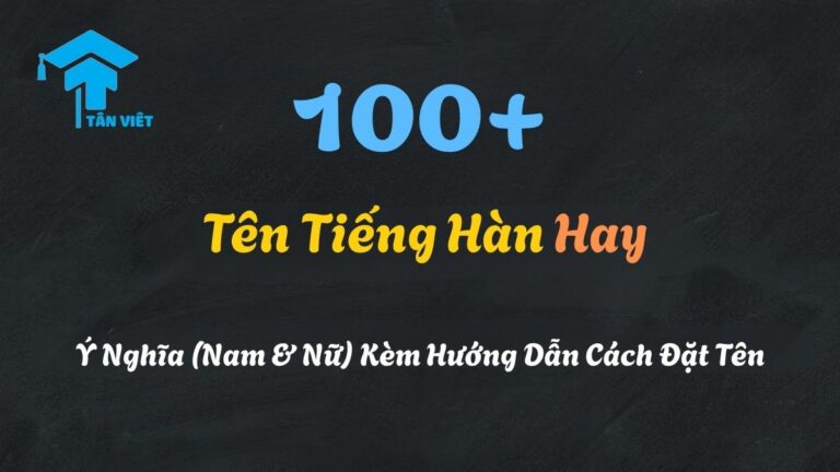 Tên Tiếng Hàn Hay 2025: Cẩm Nang Đặt Tên Cho Nam & Nữ (Kèm Ý Nghĩa)