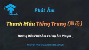 Bảng Pinyin đầy đủ 21 thanh mẫu (phụ âm) trong tiếng Trung.