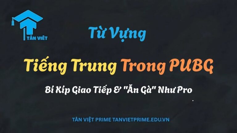 Từ Vựng Tiếng Trung Trong PUBG: Bí Kíp Giao Tiếp & “Ăn Gà” Như Pro