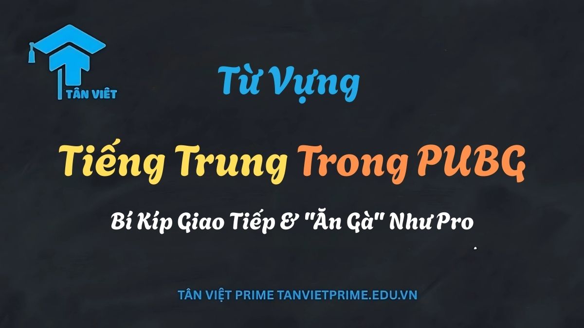 Từ Vựng Tiếng Trung Trong PUBG: Bí Kíp Giao Tiếp & "Ăn Gà" Như Pro 1 Cẩm nang từ vựng tiếng Trung trong PUBG (Hòa Bình Tinh Anh), giúp game thủ học các thuật ngữ giao tiếp như 吃鸡 (ăn gà) để phối hợp và chiến thắng.
