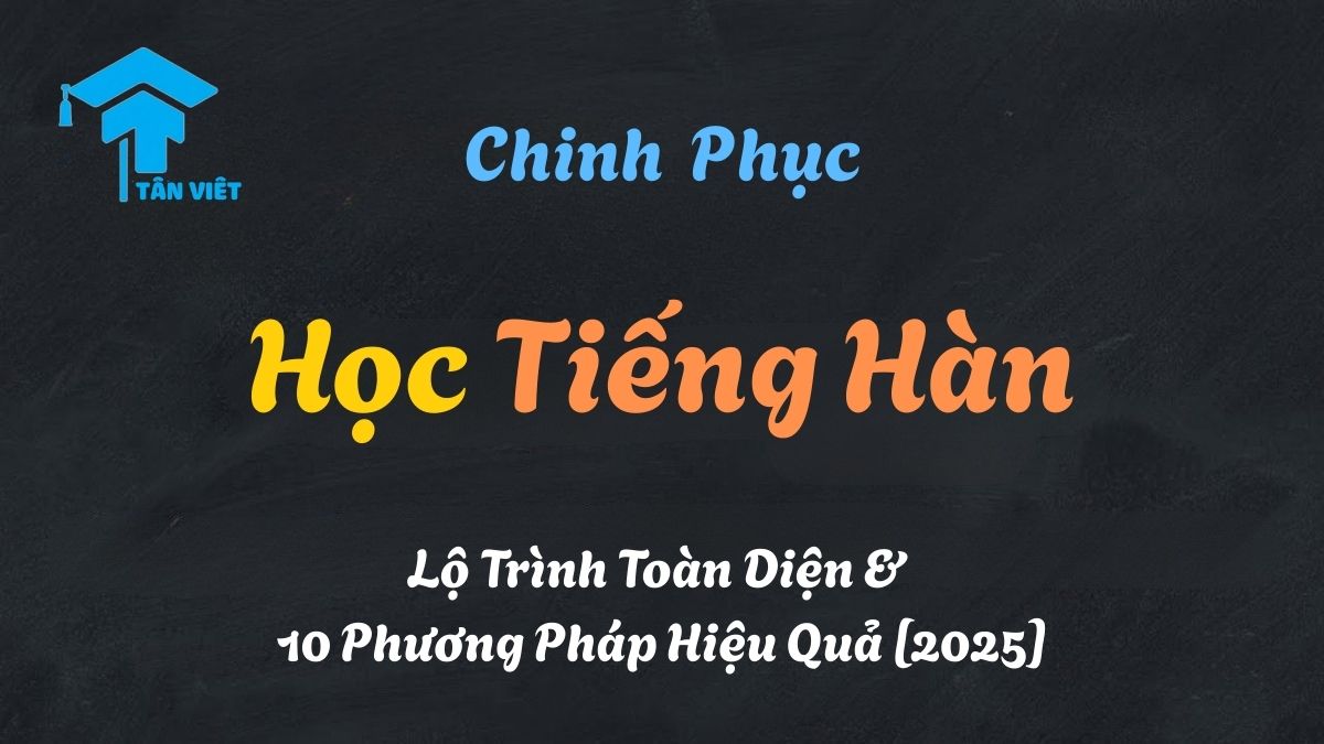 Lộ trình học tiếng Hàn cho người mới bắt đầu qua hình ảnh một người đang chăm chỉ học với sách vở.