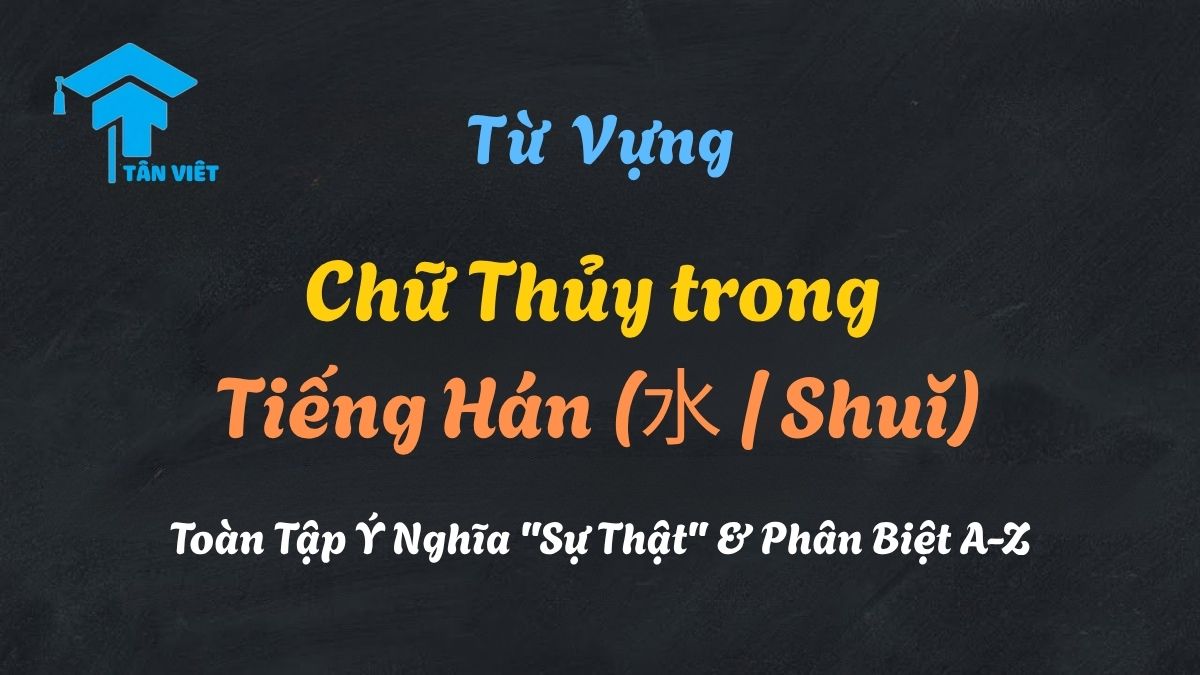 Chữ Thủy (水) và Bộ Ba Chấm Thủy (氵): Hướng Dẫn Toàn Tập A-Z 1 Phân tích toàn diện chữ Thủy (水 / shuǐ) và bộ ba chấm thủy (氵) trong tiếng Hán, từ nguồn gốc tượng hình đến ý nghĩa triết học.