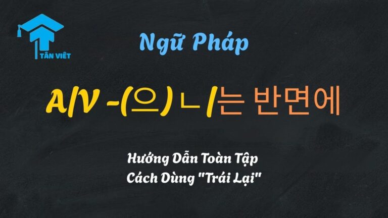 Ngữ Pháp A/V -(으)ㄴ/는 반면에: Hướng Dẫn Toàn Tập Cách Dùng “Trái Lại”