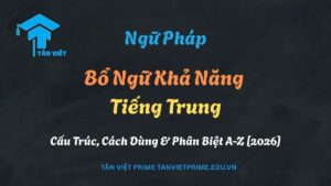 Cẩm nang toàn tập về Bổ Ngữ Khả Năng (可能补语) tiếng Trung: Cấu trúc V + 得/不, cách dùng và phân biệt với Năng nguyện động từ - Tân Việt Prime
