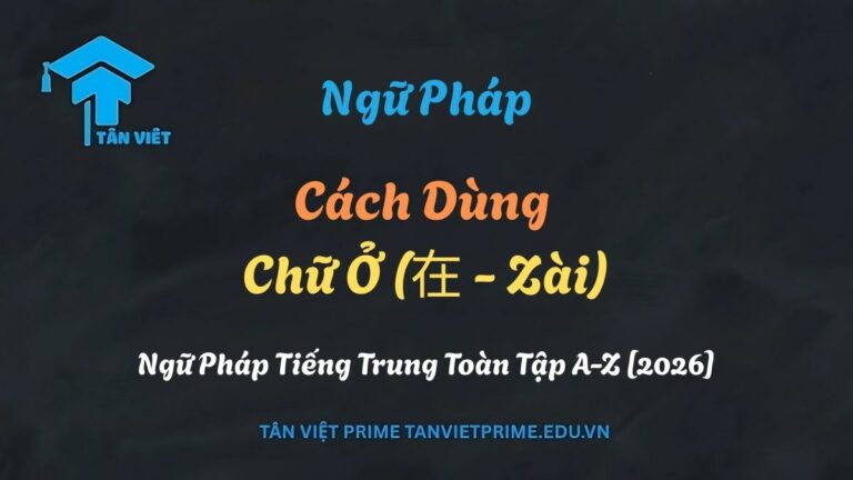 Cách Dùng Chữ Ở (在 – Zài): Ngữ Pháp Tiếng Trung Toàn Tập A-Z [2026]
